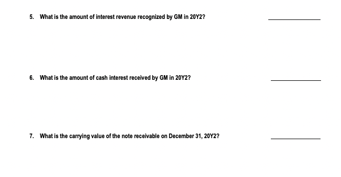 Please answer 5 , 6 , and 7 On January 2 , 2 0 Y