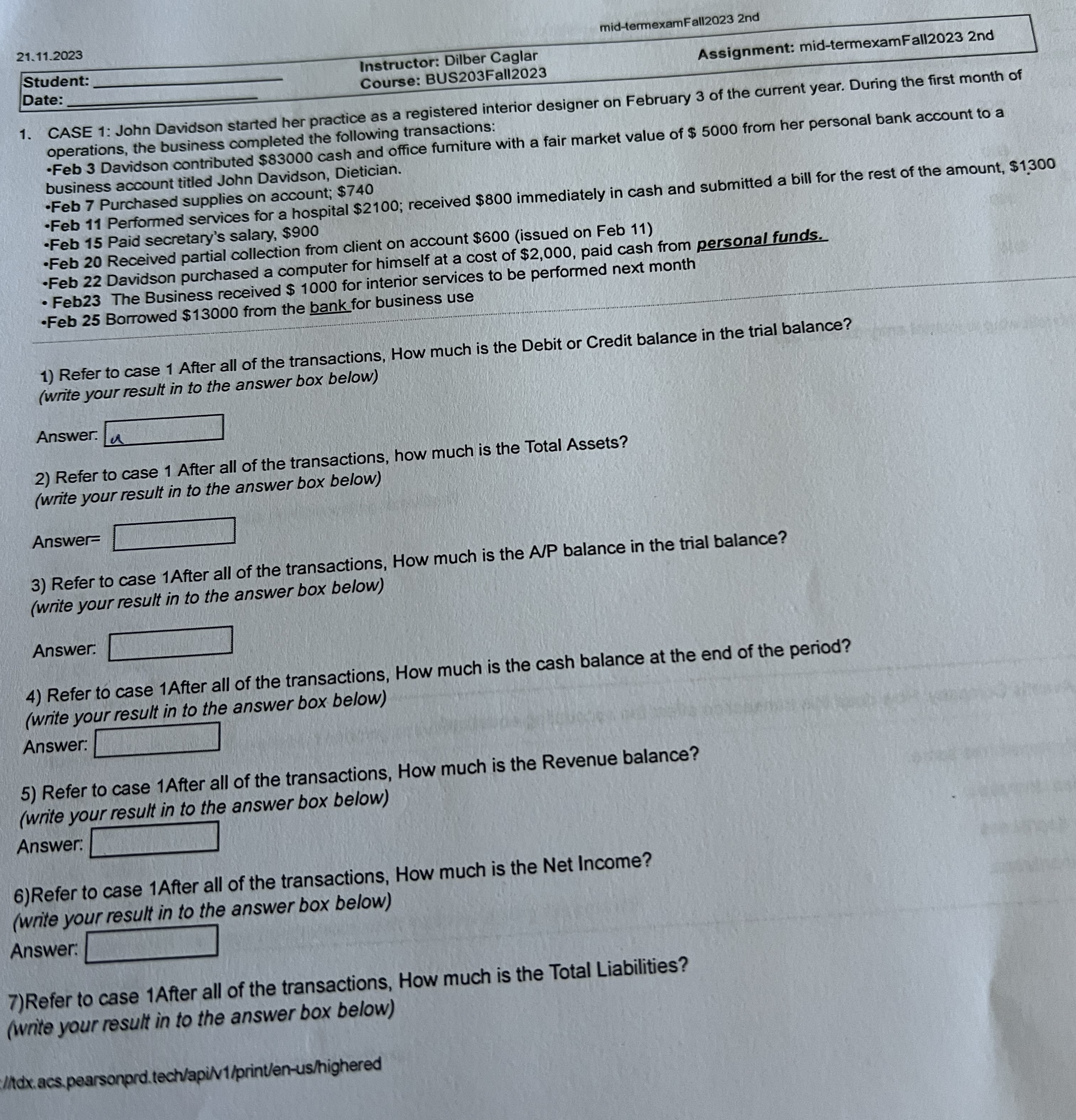 2 1 . 1 1 . 2 0 2 3 mid - termexamFall 2 0 2 3 2