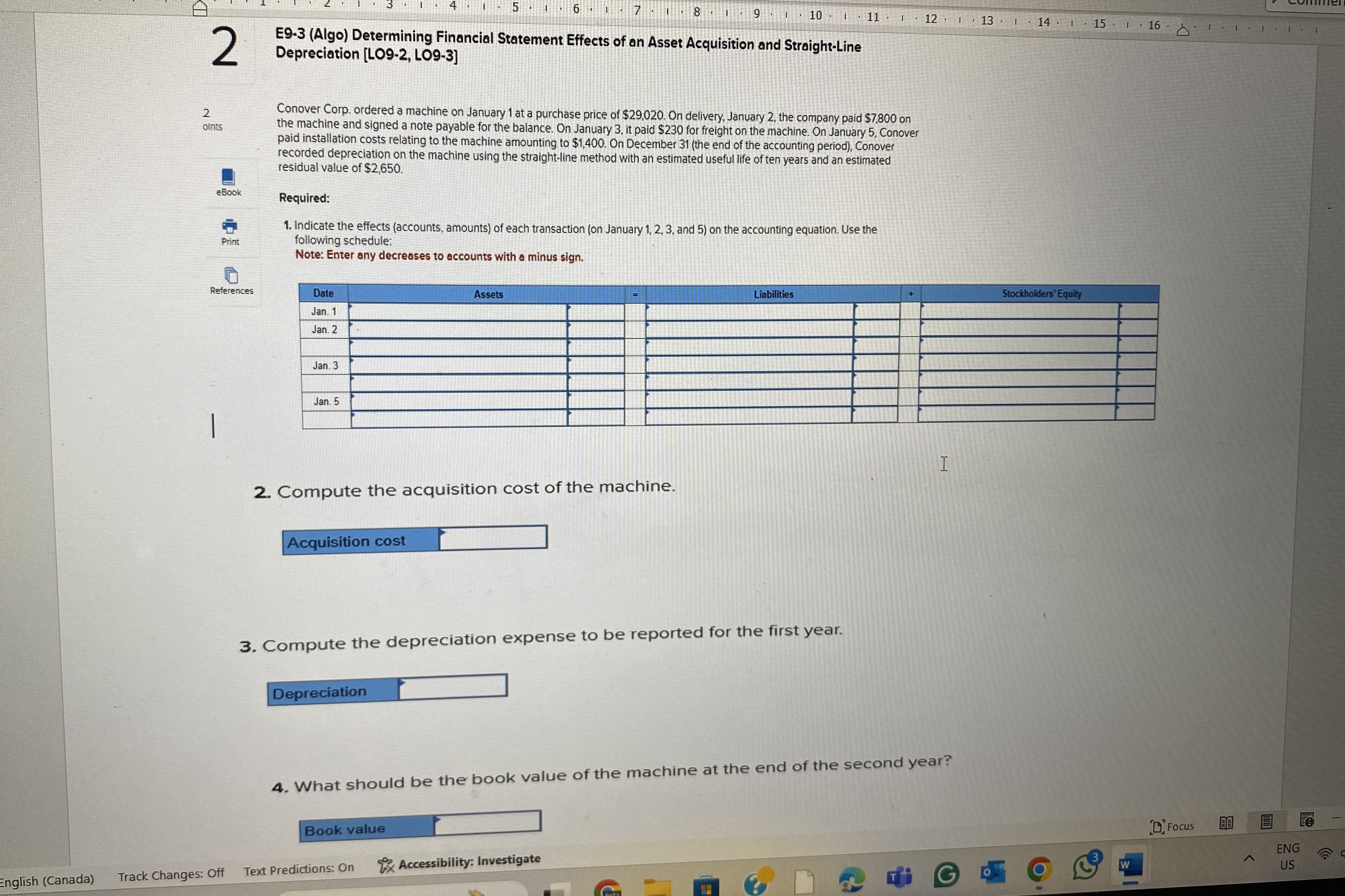 2 E 9 - 3 ( Algo ) Determining Financial