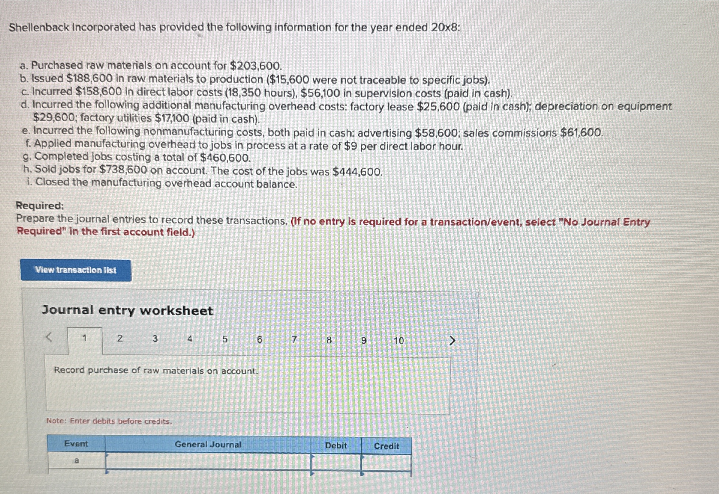 Shellenback Incorporated has provided the