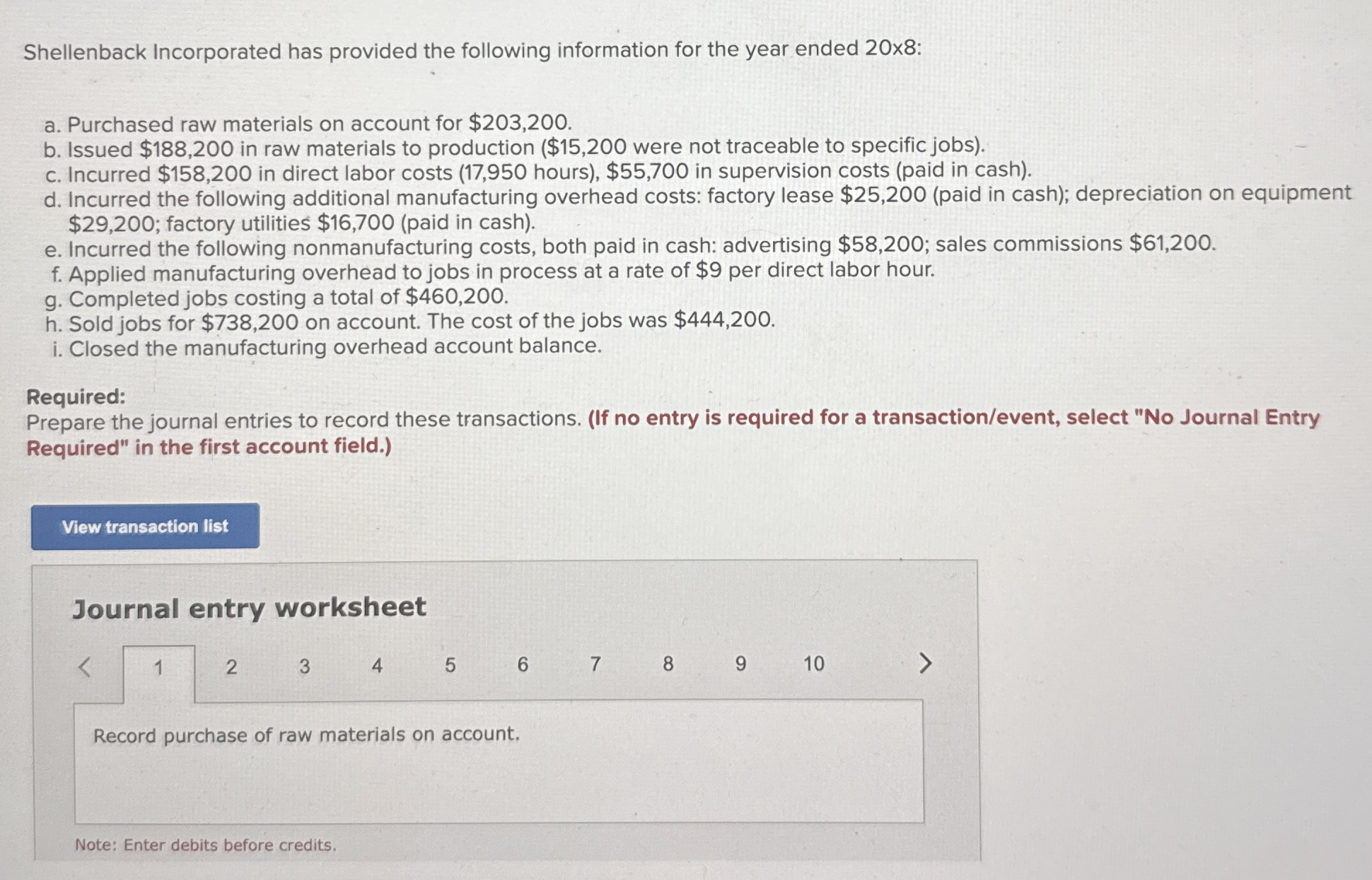 Shellenback Incorporated has provided the