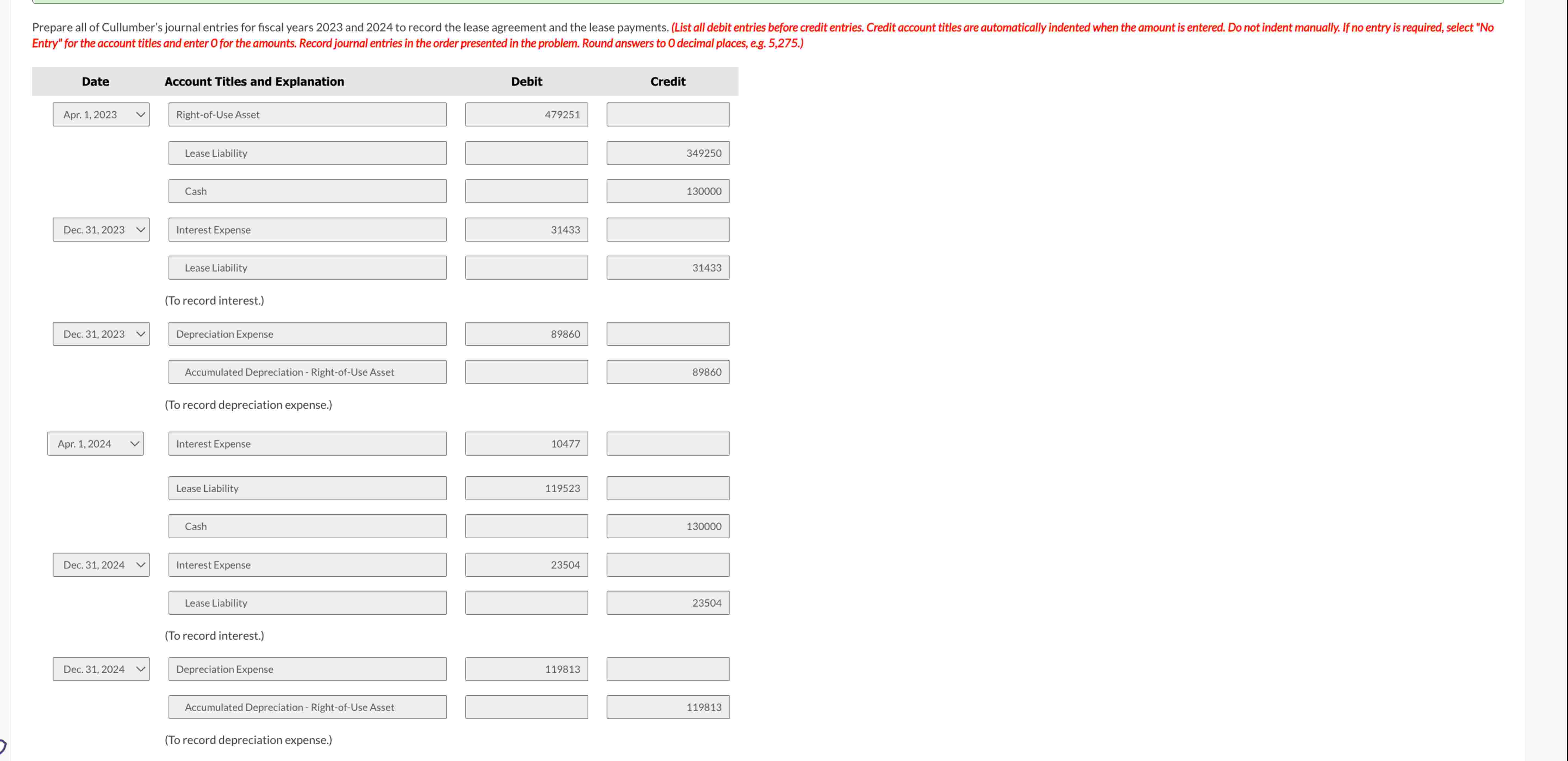 PLEASE ANSWER THE EMPTY BOXES FROM THE SECOND