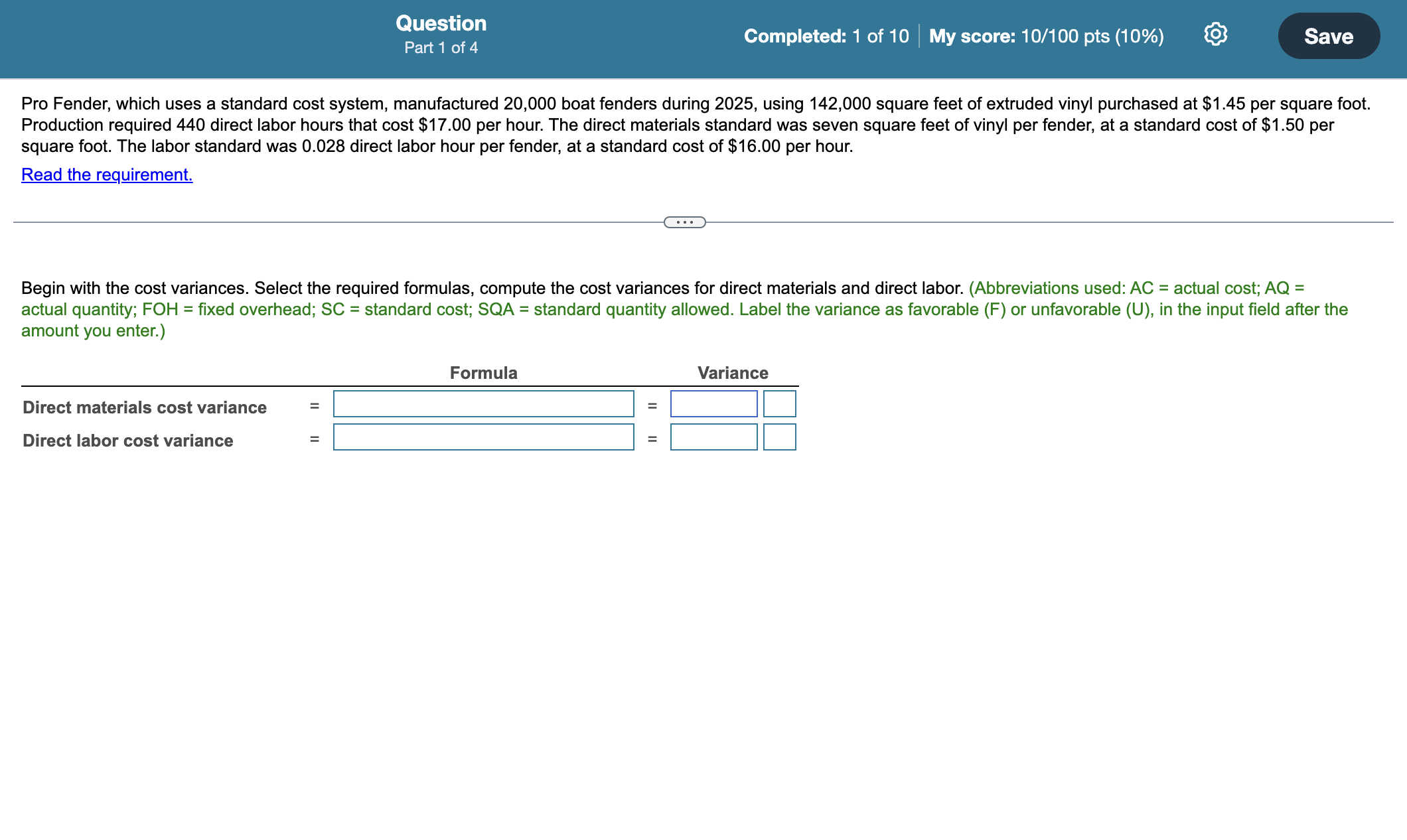 ANSWER ALL 4 PARTS! 1 0 0 % correctly for m y