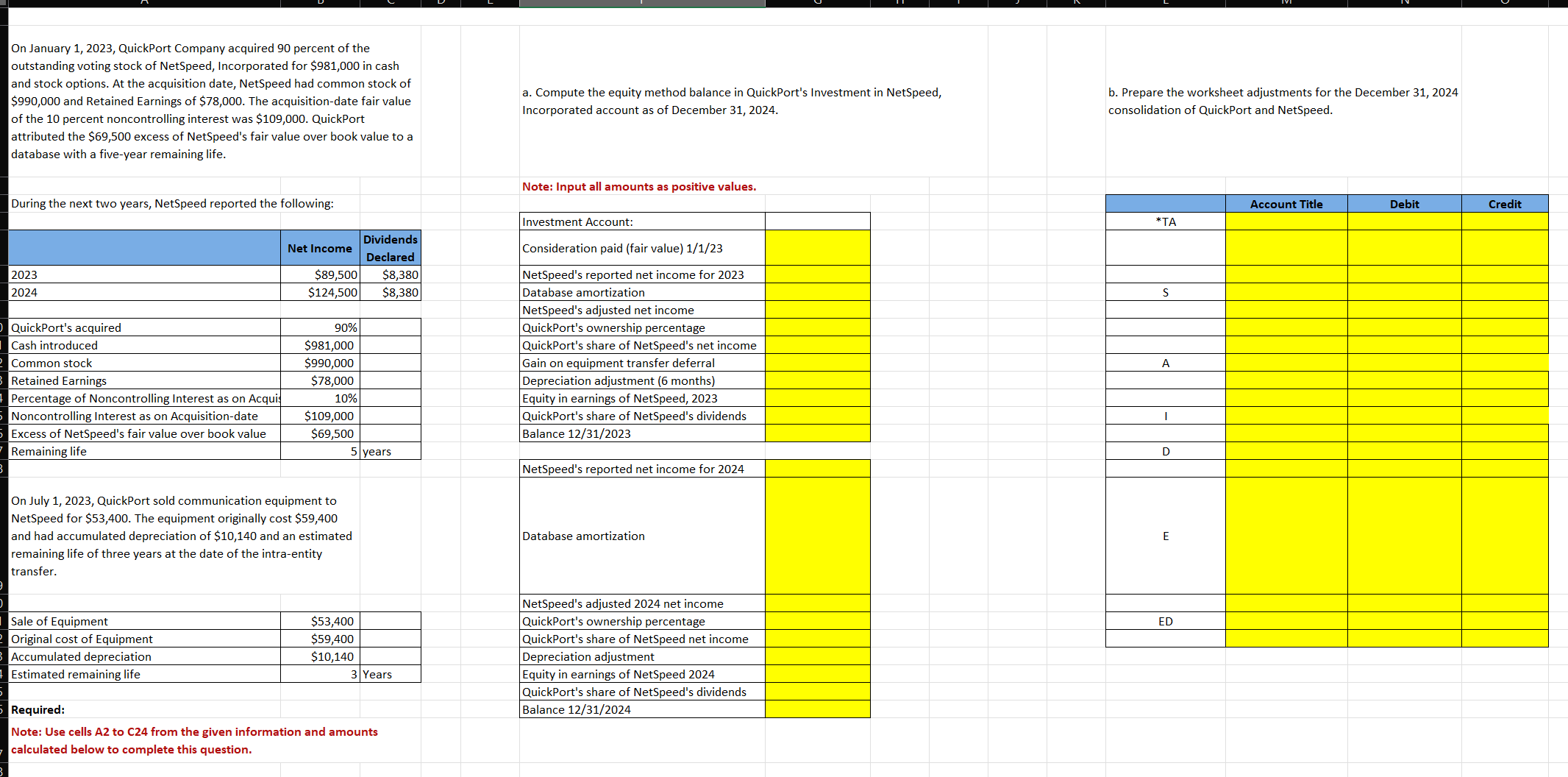 On January 1 , 2 0 2 3 , QuickPort Company