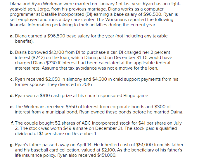 Diana and Ryan Workman were married on January 1