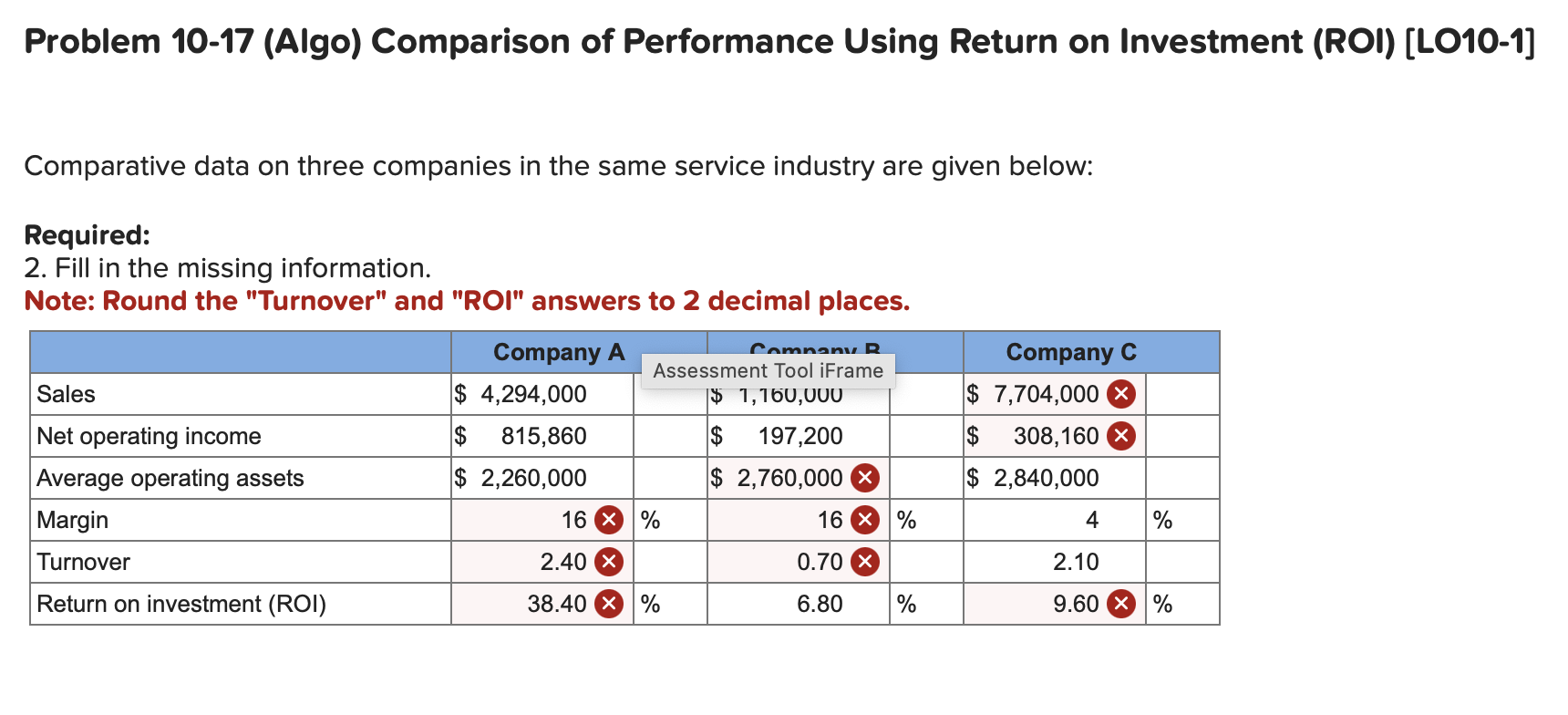 Problem 1 0 - 1 7 ( Algo ) Comparison of