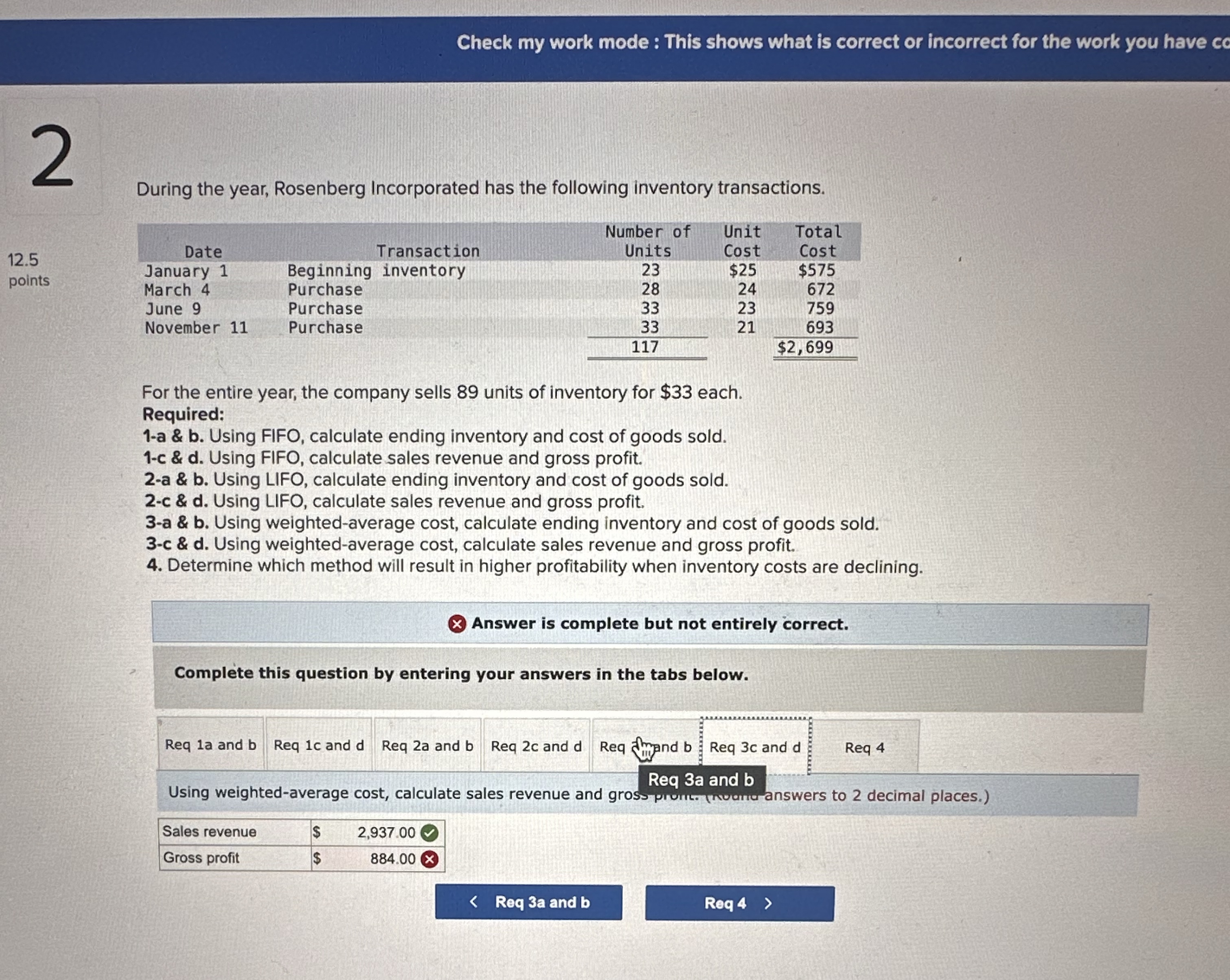 Check my work mode : This shows what is correct
