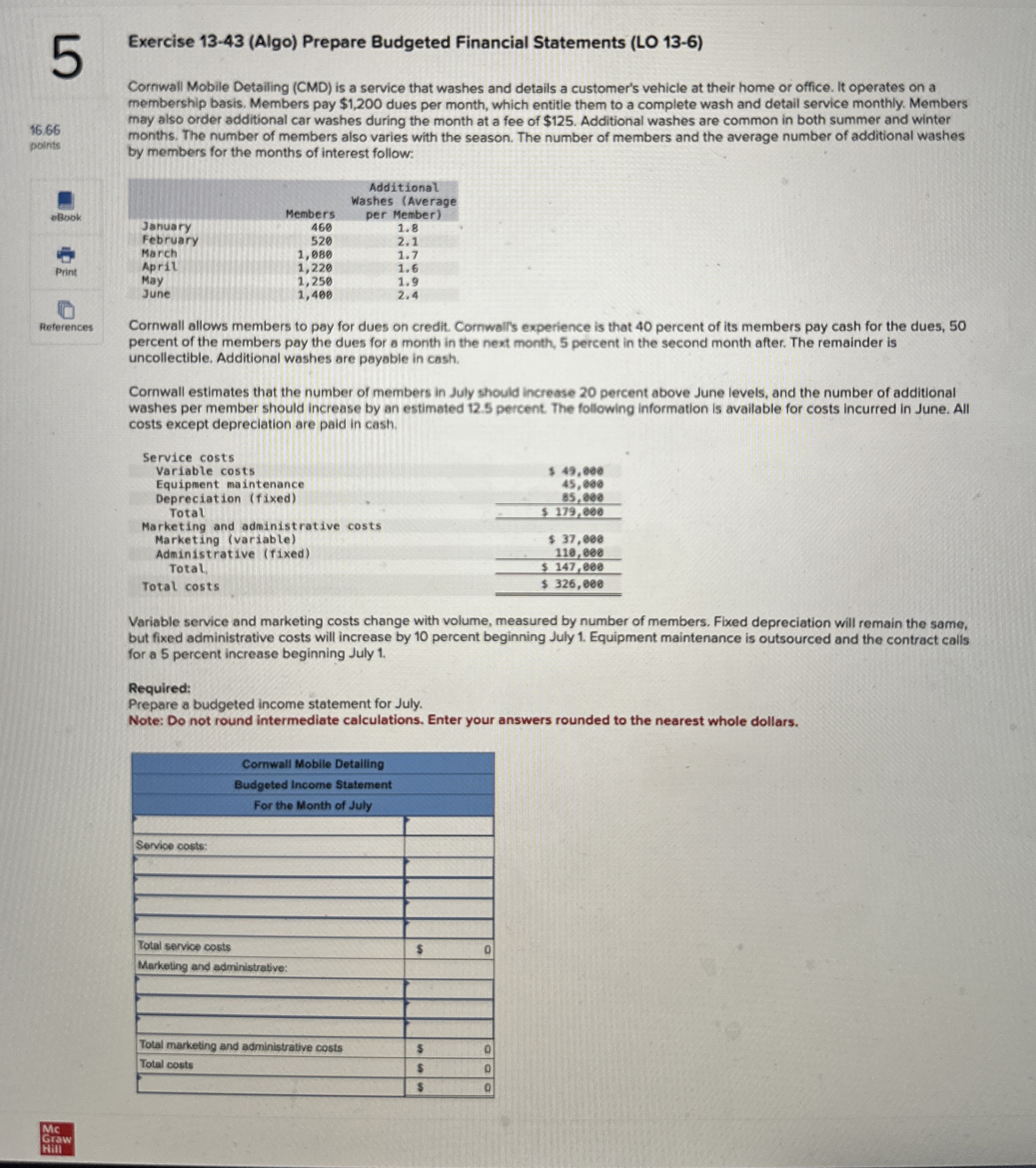 5 Exercise 1 3 - 4 3 ( Algo ) Prepare Budgeted