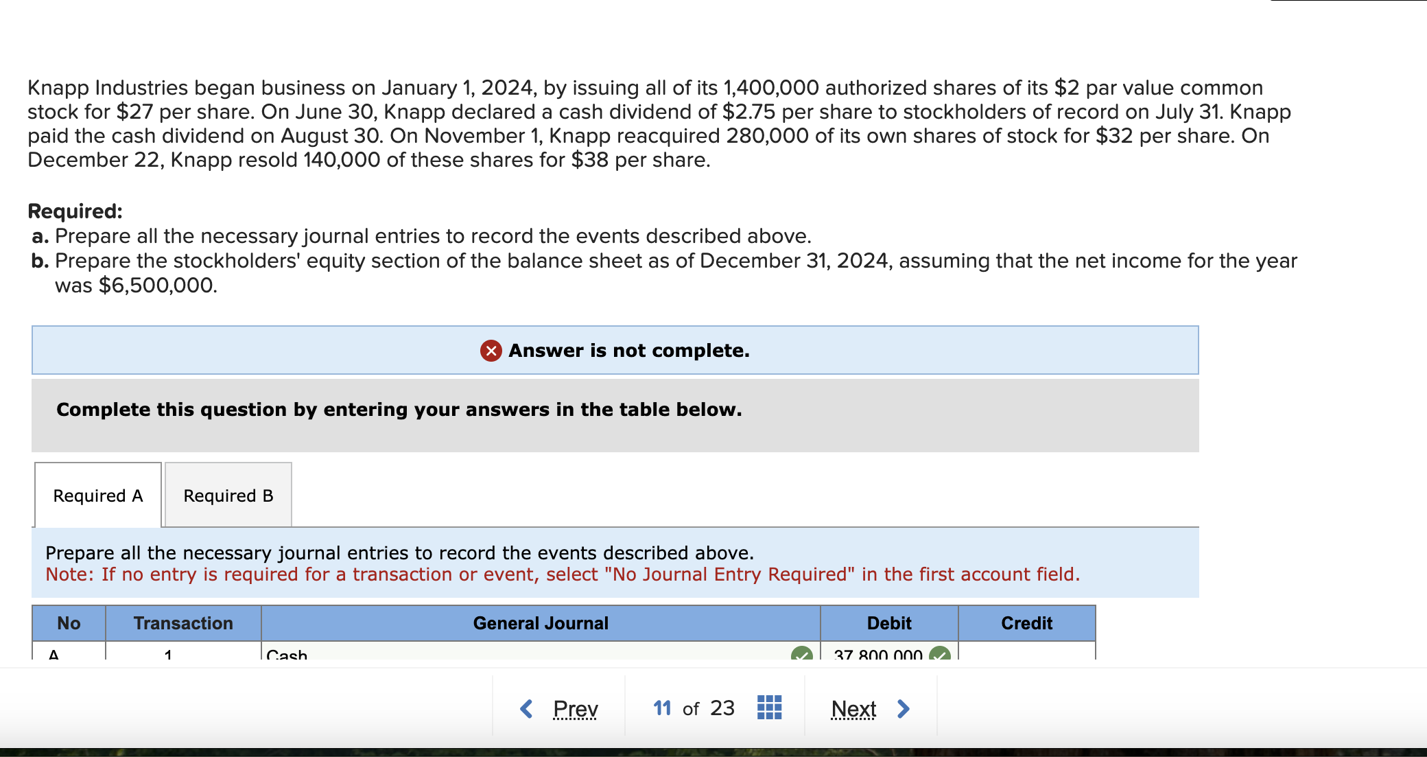 Knapp Industries began business on January 1 , 2