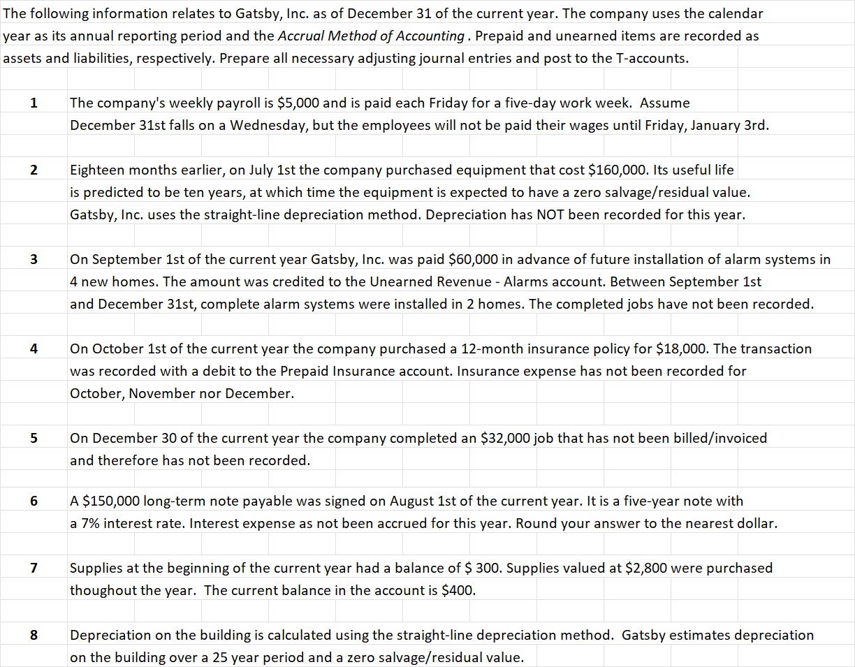 Part 2 Record the adjusting journal entries