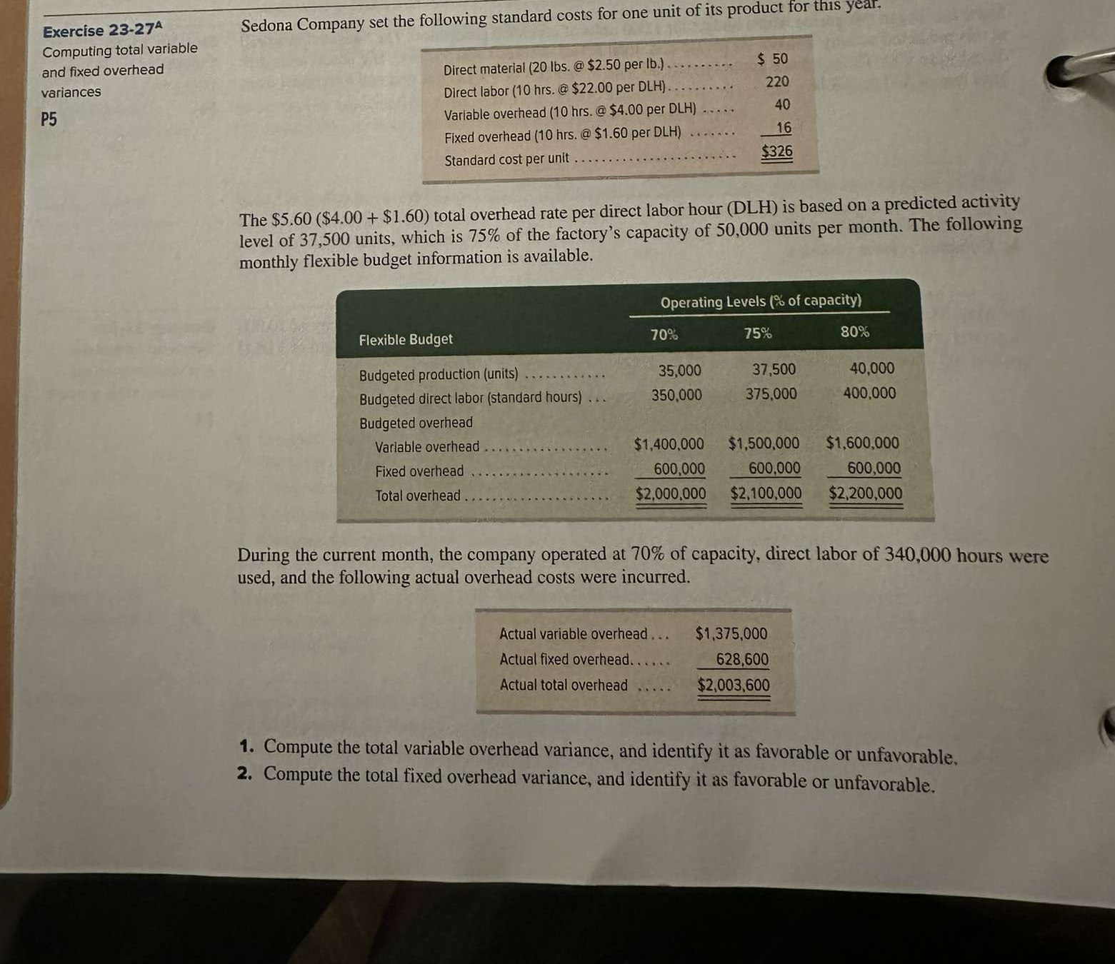 Exercise 2 3 - 2 7 ? A Computing total variable