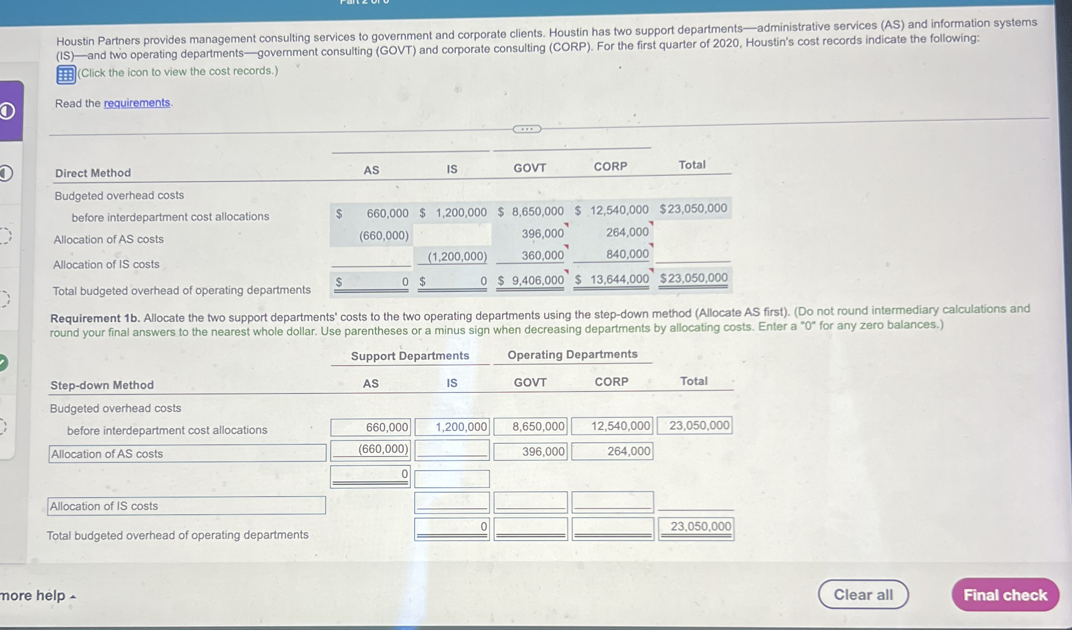 Houstin Partners provides management consulting