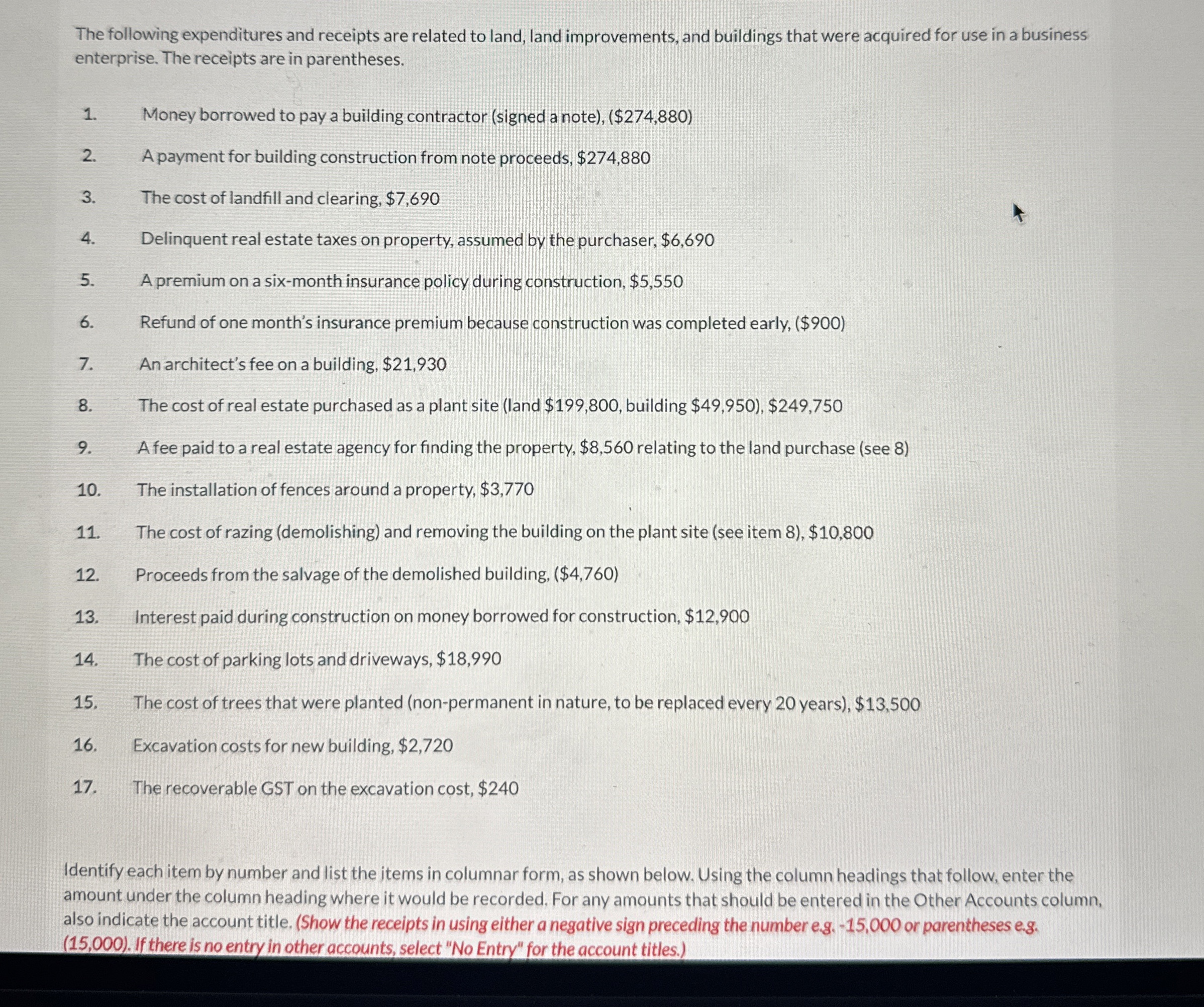 Need the list of other accounts fr each # . The