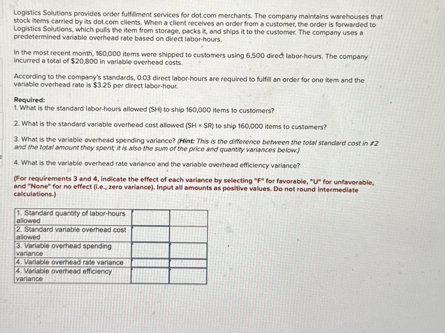 Logistics Solutions provides order fulfillment