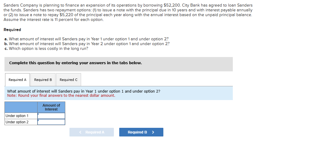 Sanders Company is planning to finance an