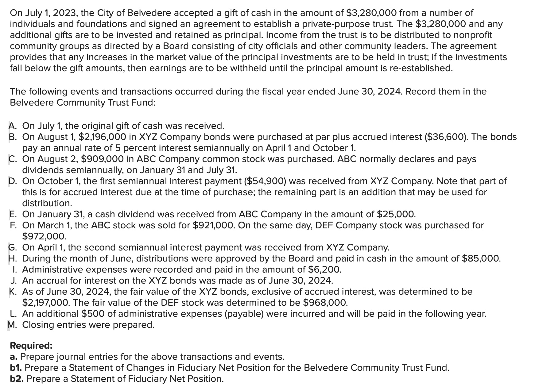 On July 1 , 2 0 2 3 , the City of Belvedere