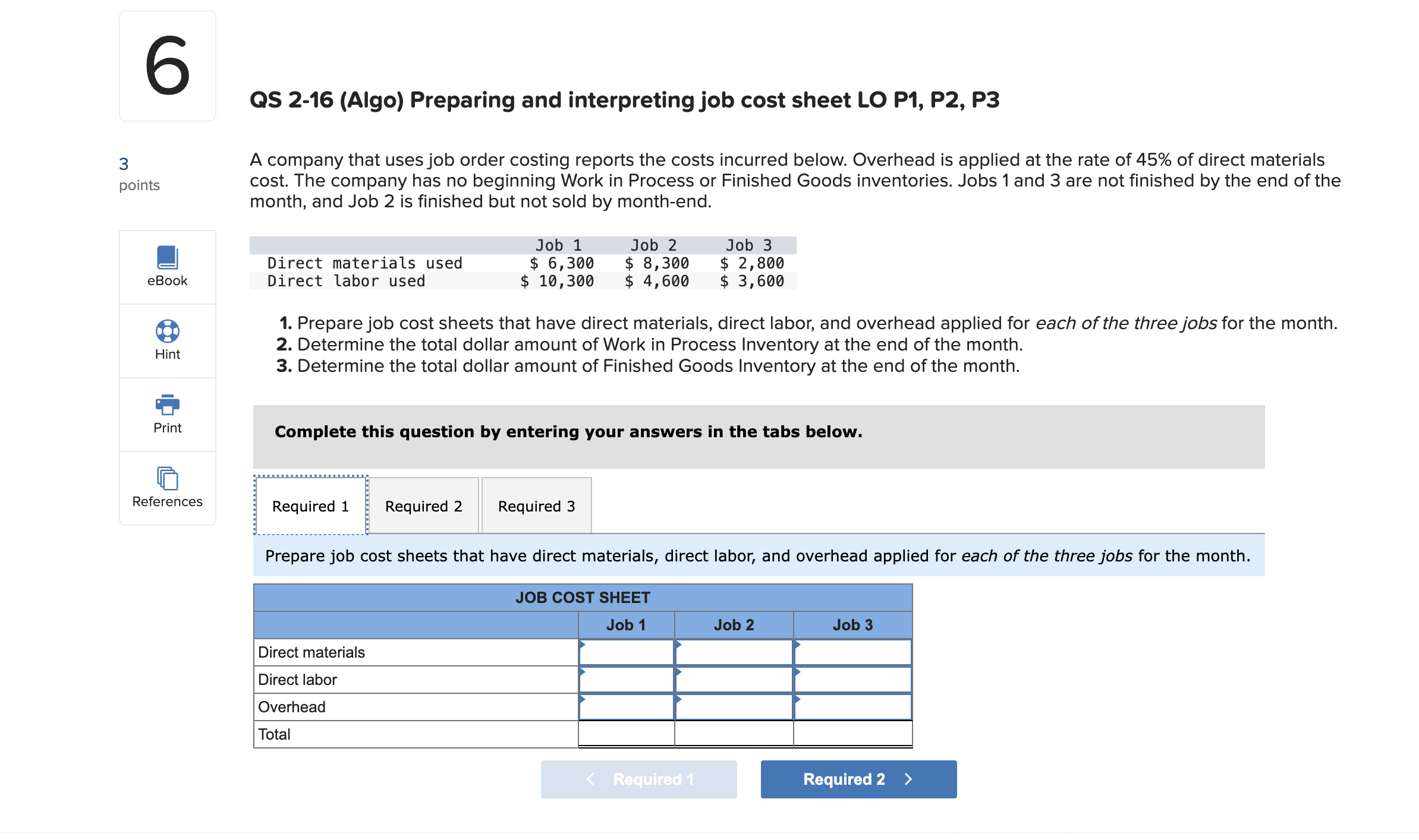 QS 2 - 1 6 ( Algo ) Preparing and interpreting