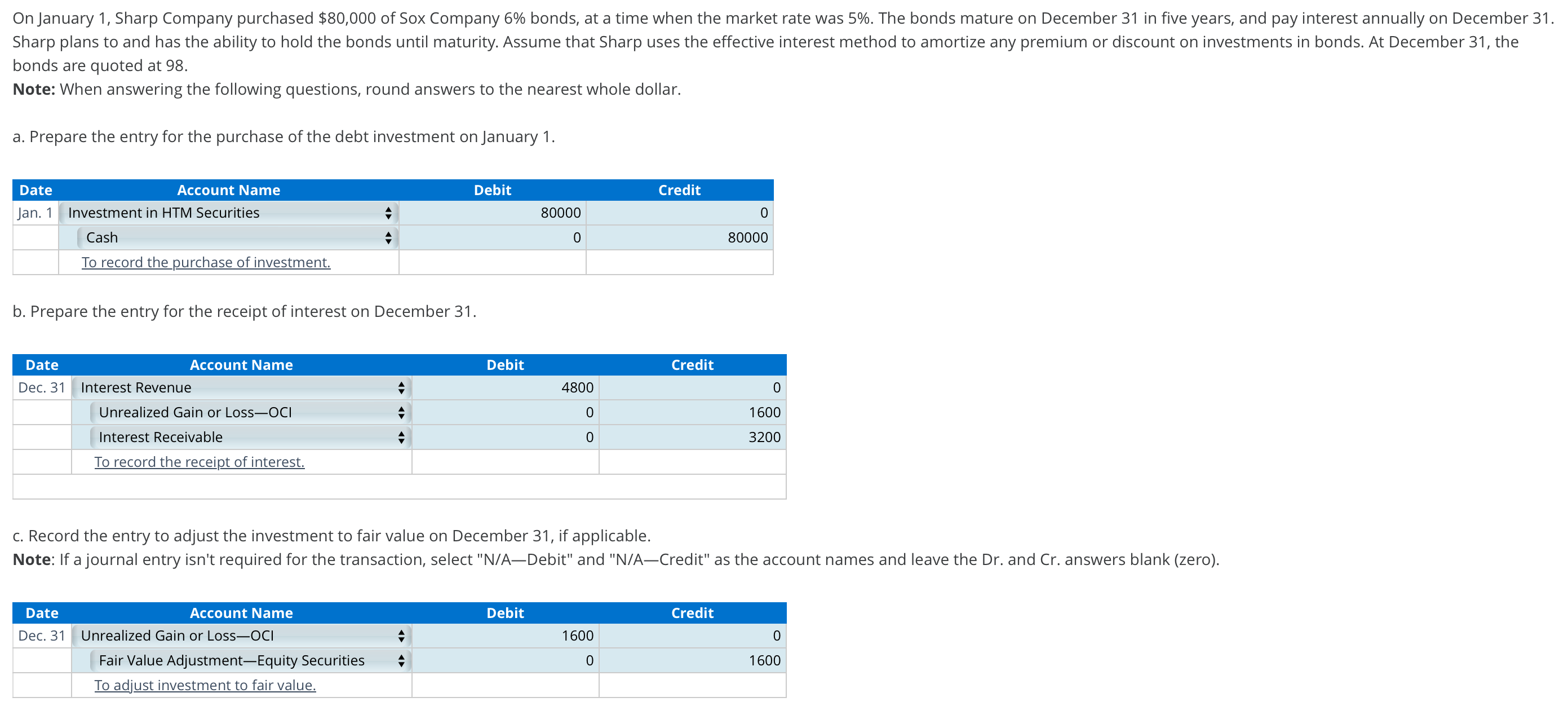 On January 1 , Sharp Company purchased $ 8 0 , 0