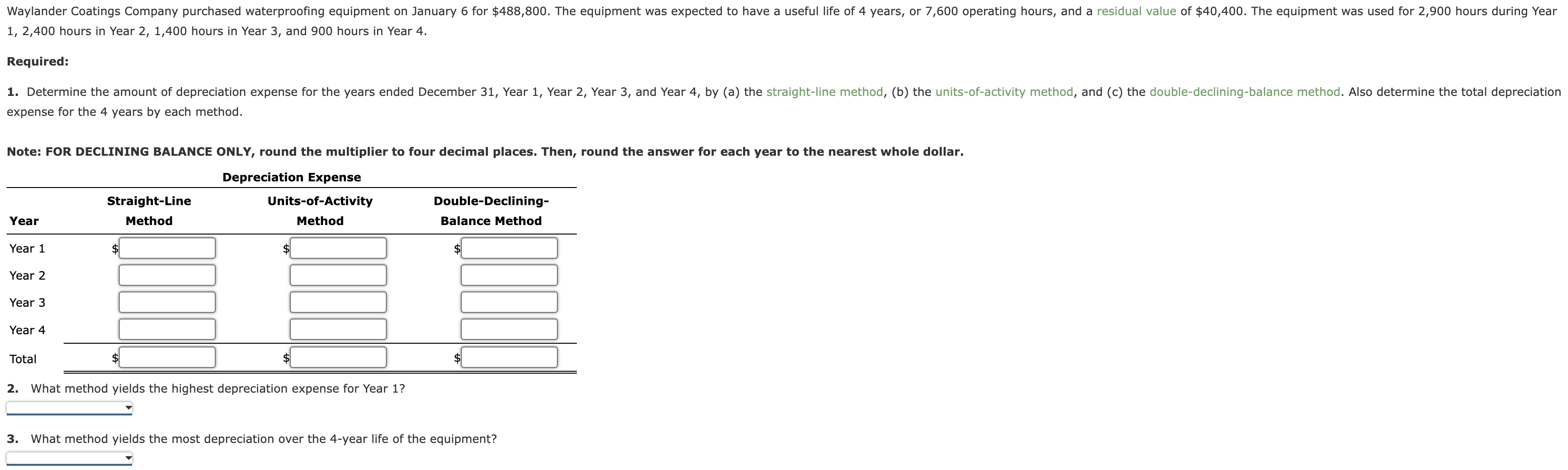 1 , 2 , 4 0 0 hours in Year 2 , 1 , 4 0 0 hours