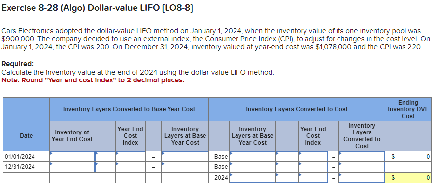 Required Informatlon Target Case ( Static ) [ LO