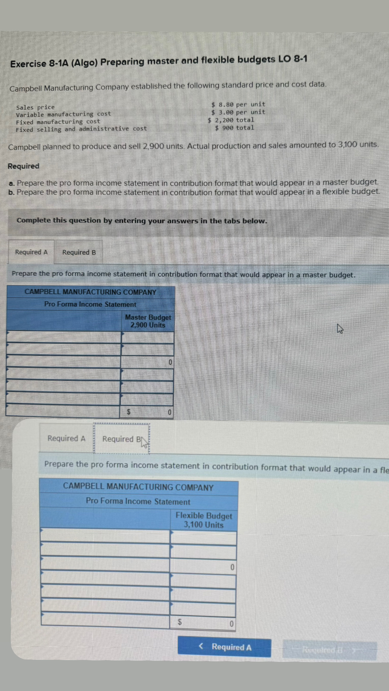 Exercise 8 - 1 A ( Algo ) Preparing master and