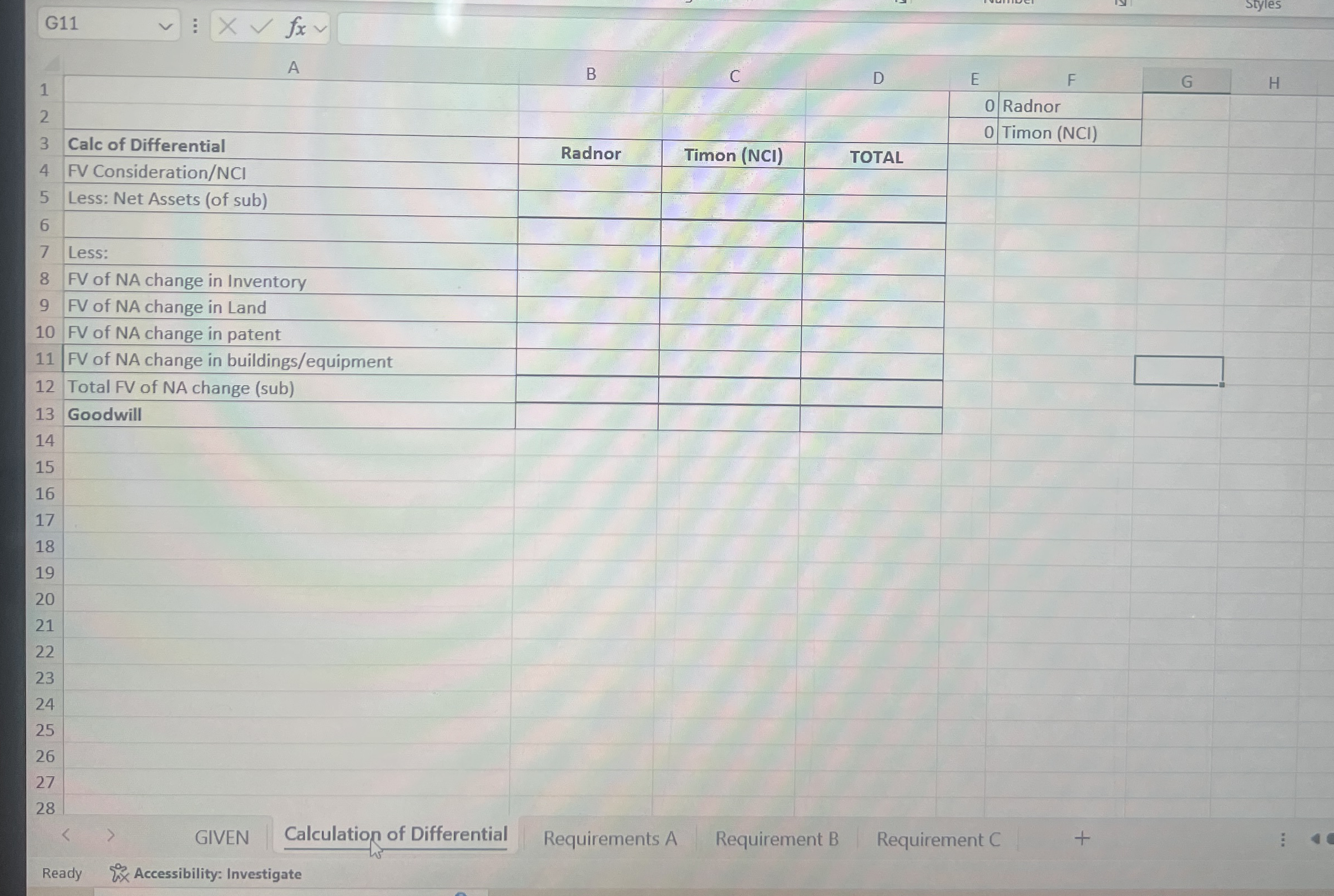 G 1 1 A B C D 1 2 3 \ table [ [ Calc of