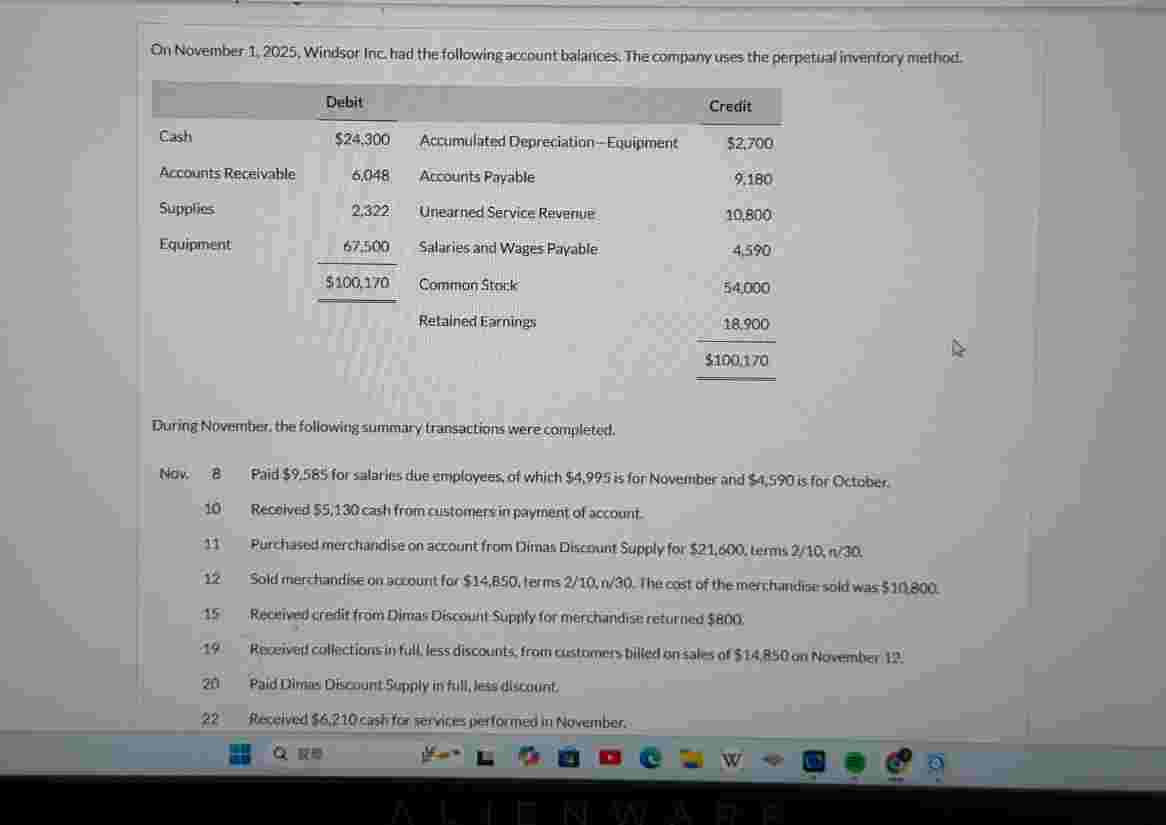 O n November 1 , 2 0 2 5 , Windsor Inc, had the