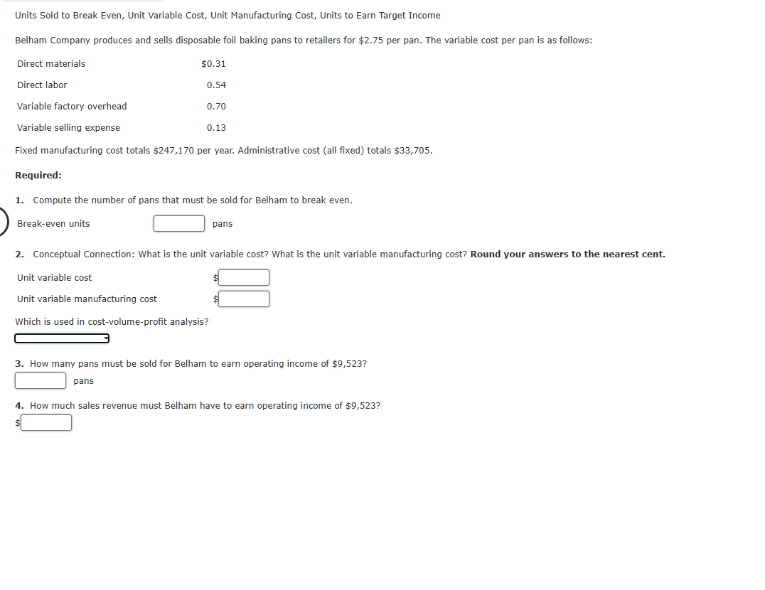 Contribution Margin Ratio, Variable Cost Ratio,