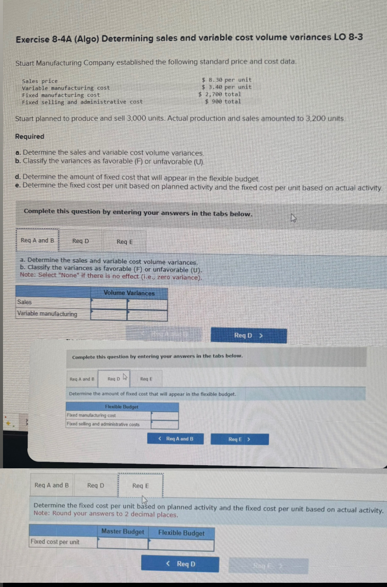 Exercise 8 - 4 A ( Algo ) Determining sales and