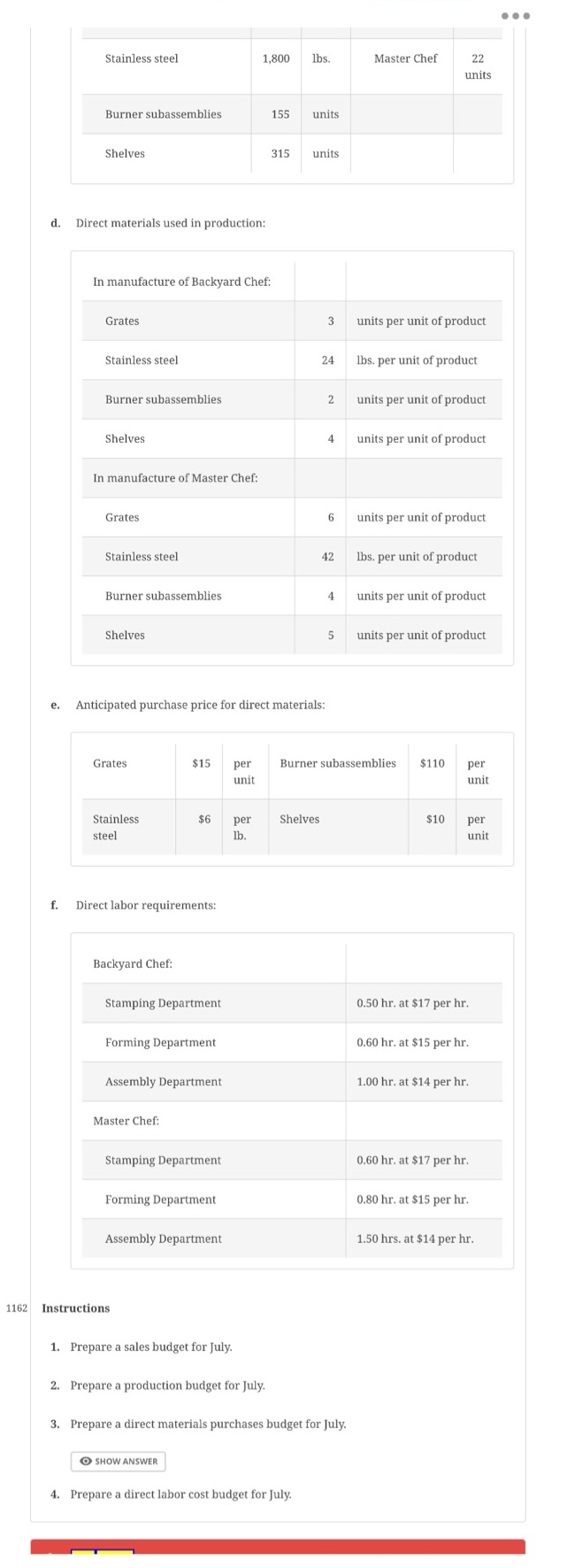 1 1 6 1 PR 2 2 - 2 A Sales, Production, Direct