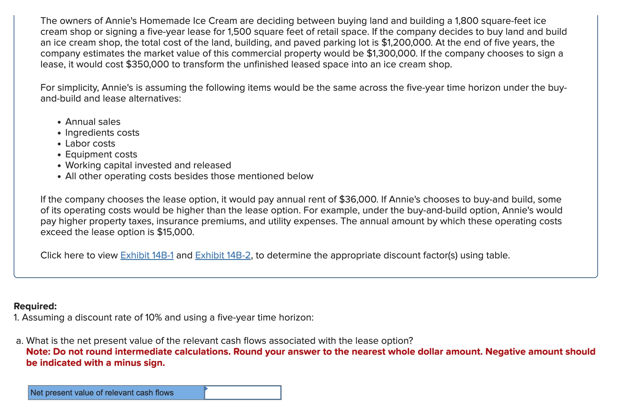 The owners of Annie's Homemade Ice Cream are