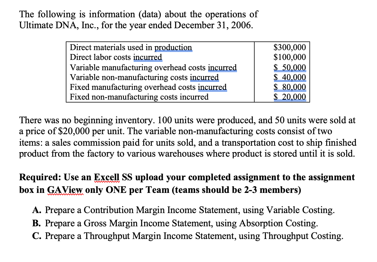 The following is information ( data ) about the