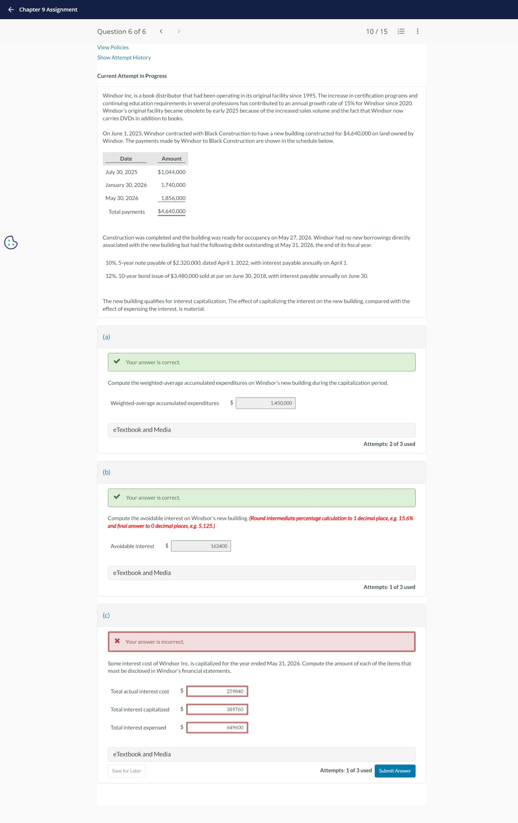 Show Attempt History Current Attempt in Progress