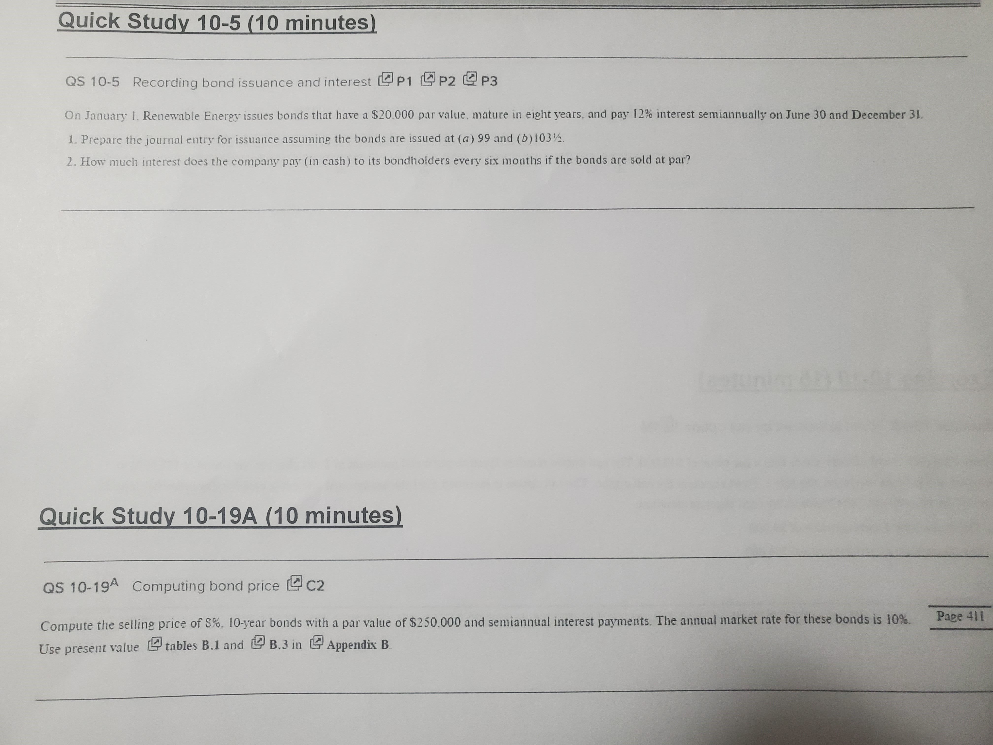 Quick Study 1 0 - 5 ( 1 0 minutes ) Q S 1 0 - 5