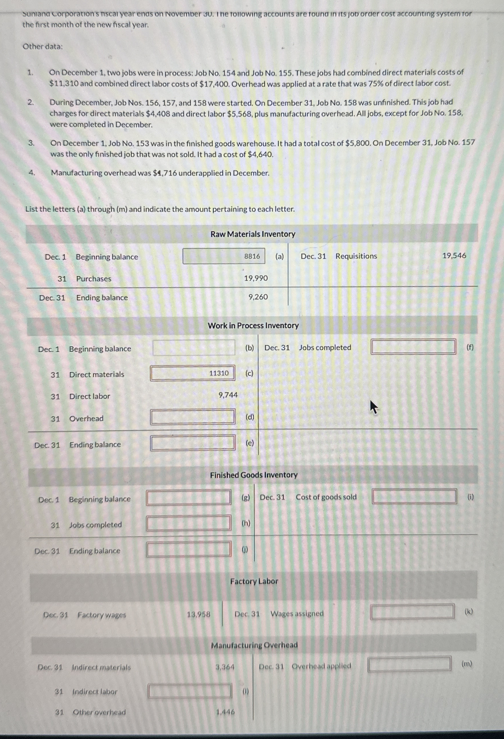 suniand corporations niscal year ends on November