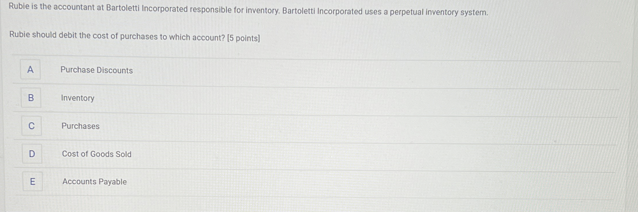 Rubie is the accountant at Bartoletti