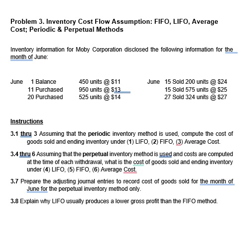 Inventory Cost Flow Assumption: FIFO, LIFO,