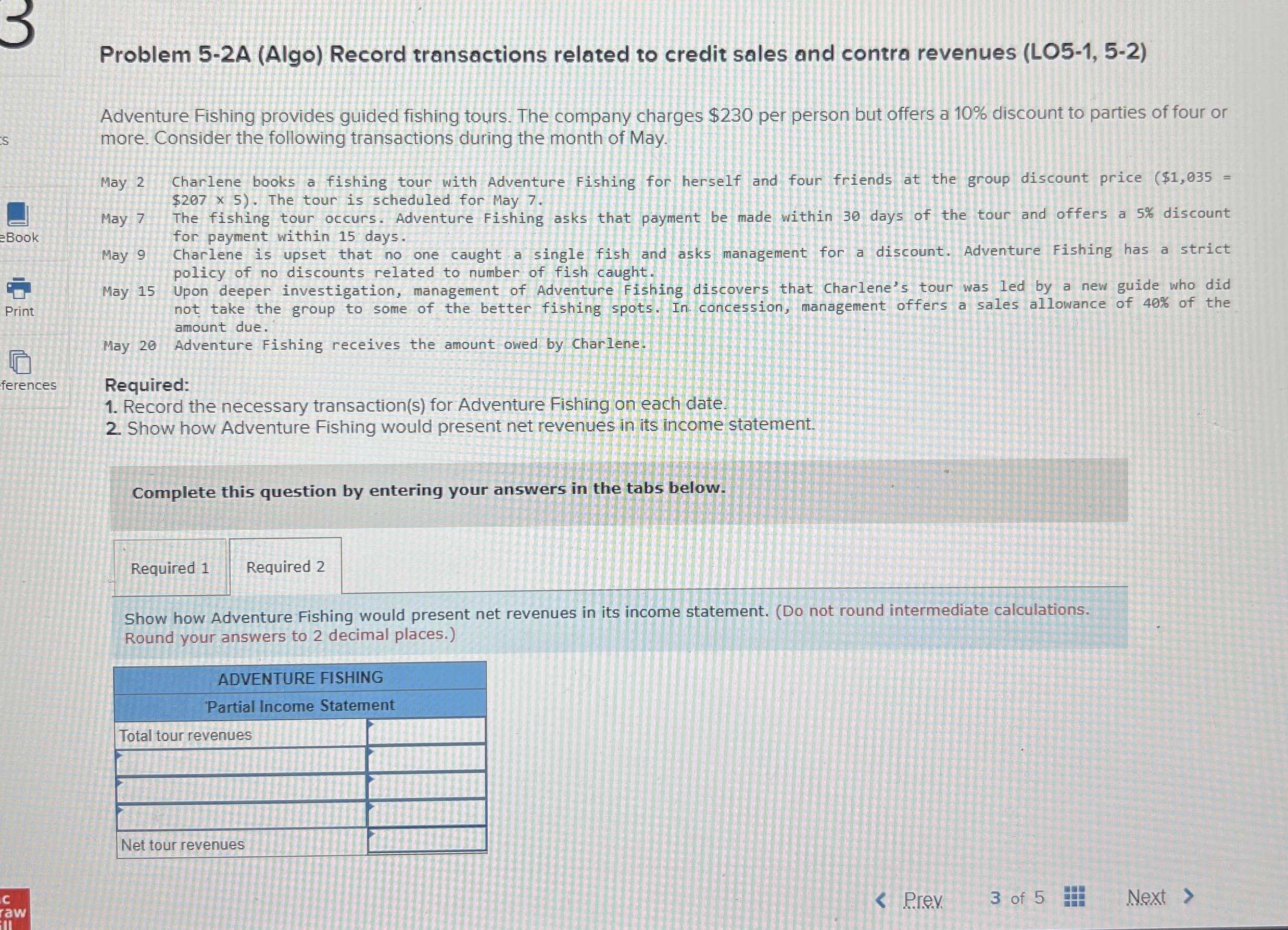 Problem 5 - 2 A ( Algo ) Record transactions
