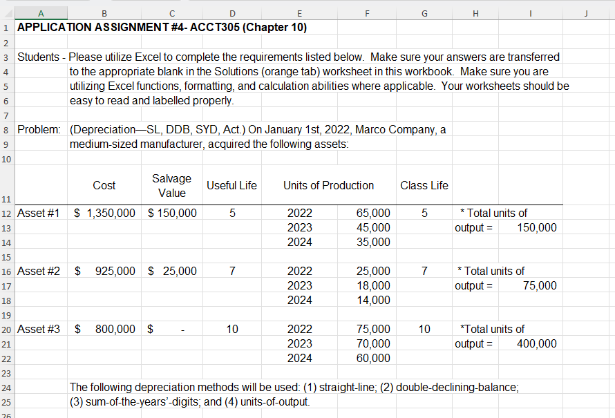 APPLICATION ASSIGNMENT # 4 - ACCT 3 0 5 ( Chapter