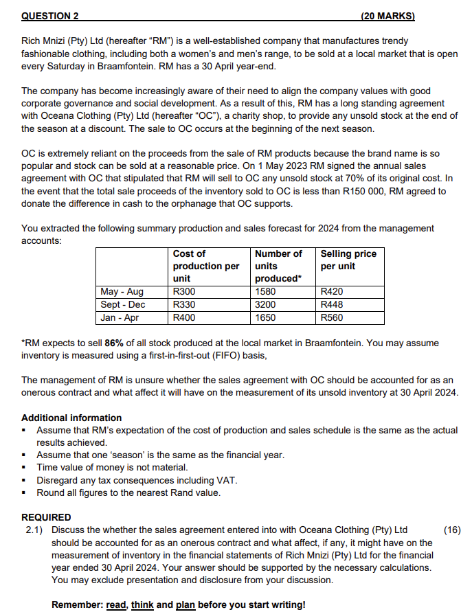 Rich Mnizi ( Pty ) Ltd ( hereafter " RM " ) is a