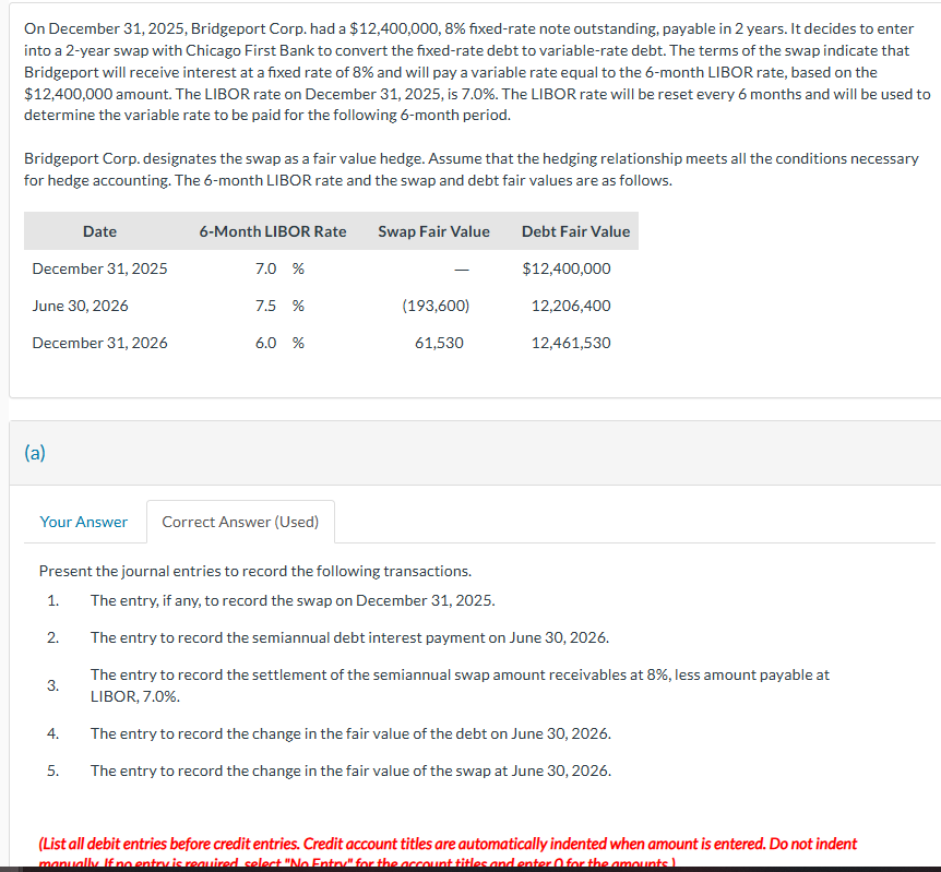 On December 3 1 , 2 0 2 5 , Bridgeport Corp. had