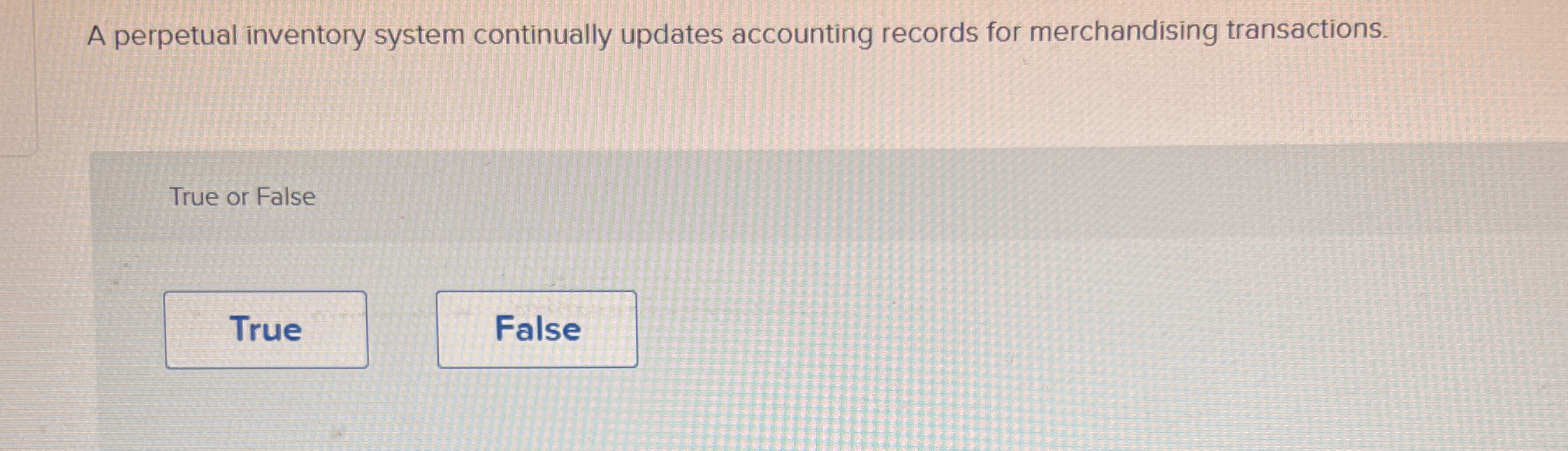 A perpetual inventory system continually updates