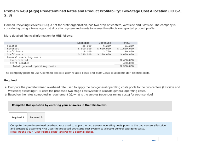 Problem 6 - 6 9 ( Algo ) Predetermined Rates and
