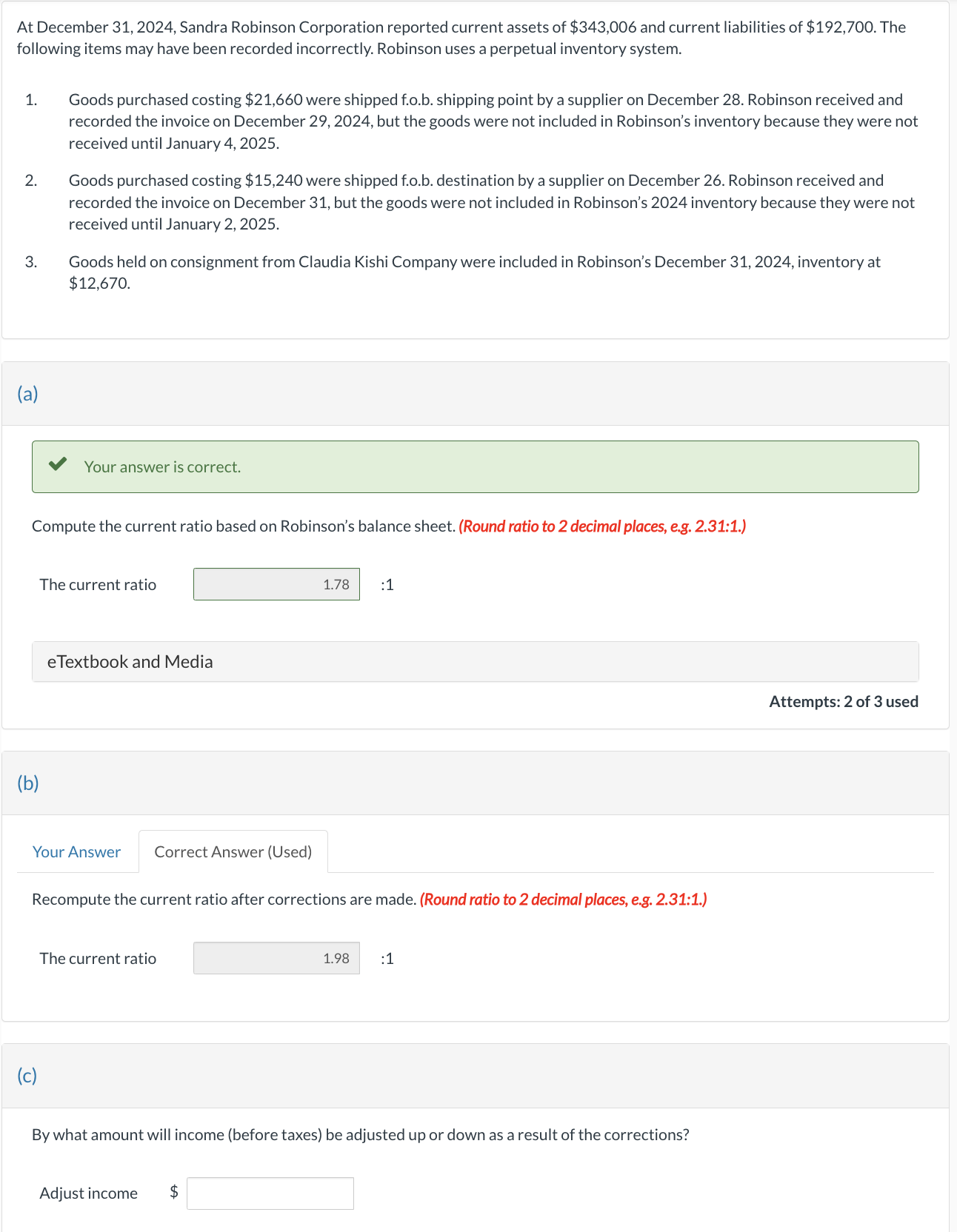At December 3 1 , 2 0 2 4 , Sandra Robinson