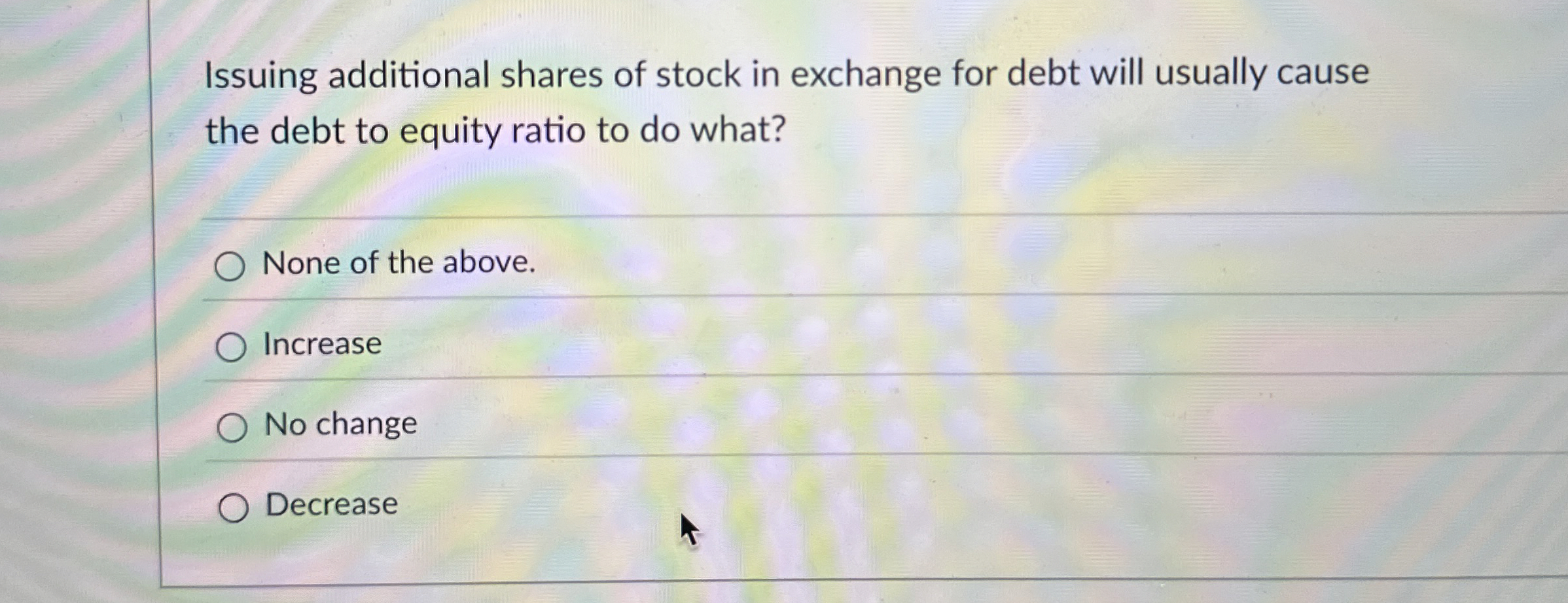 Issuing additional shares of stock in exchange