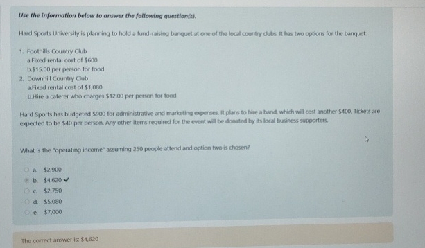 Use the information below to answer the following