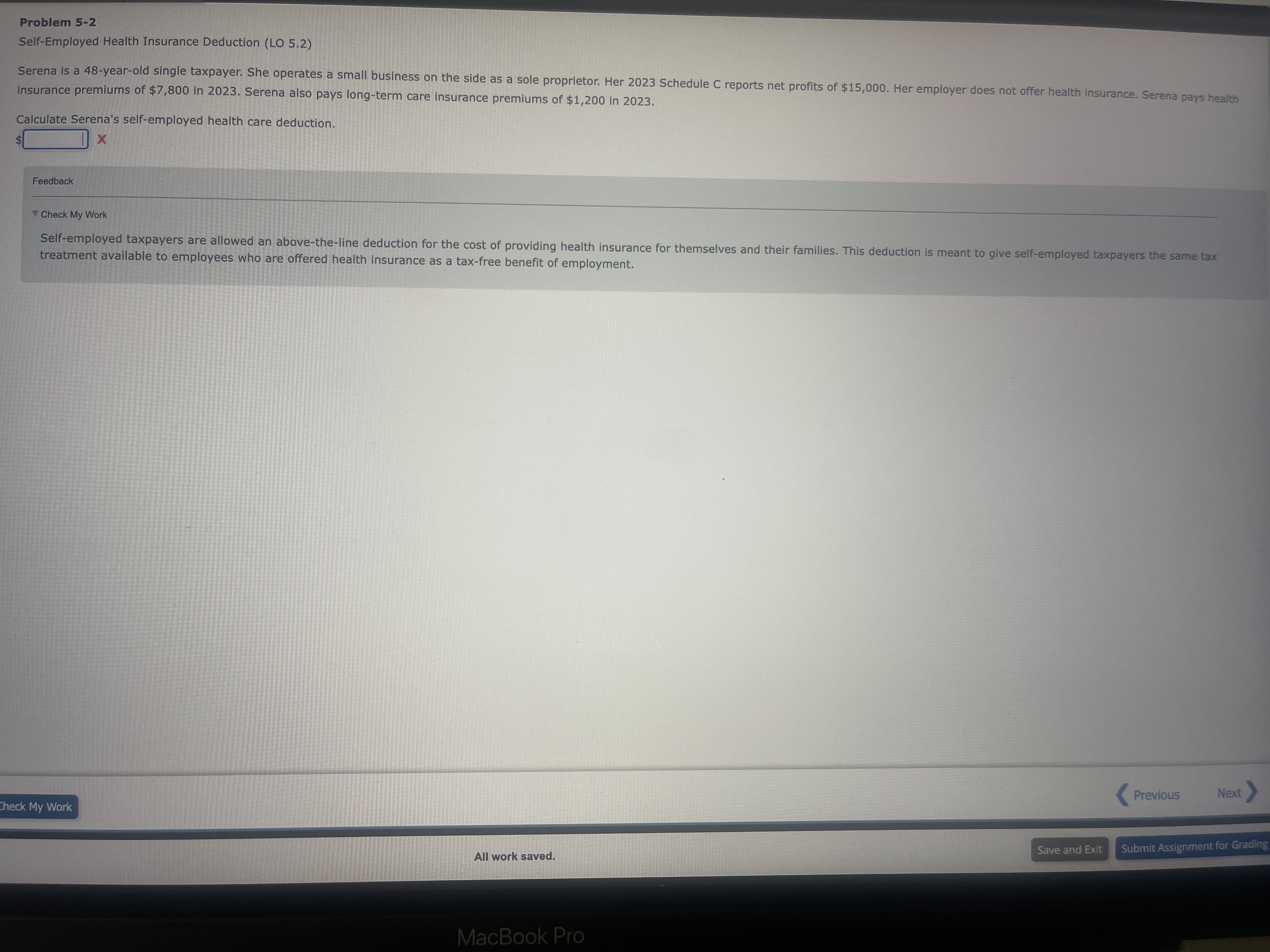 Feedback Check My Work treatment available to