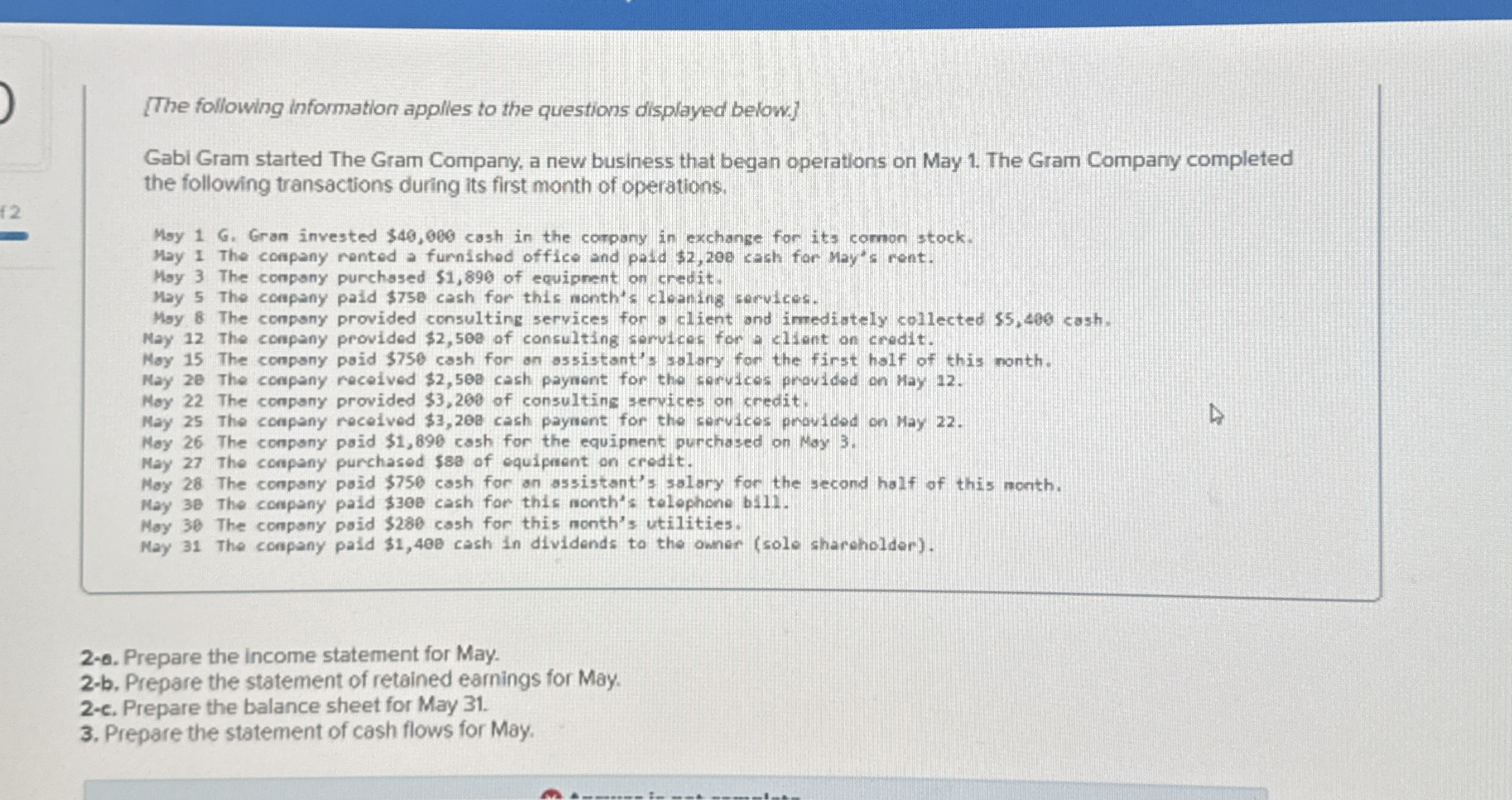 [ The following information applies to the