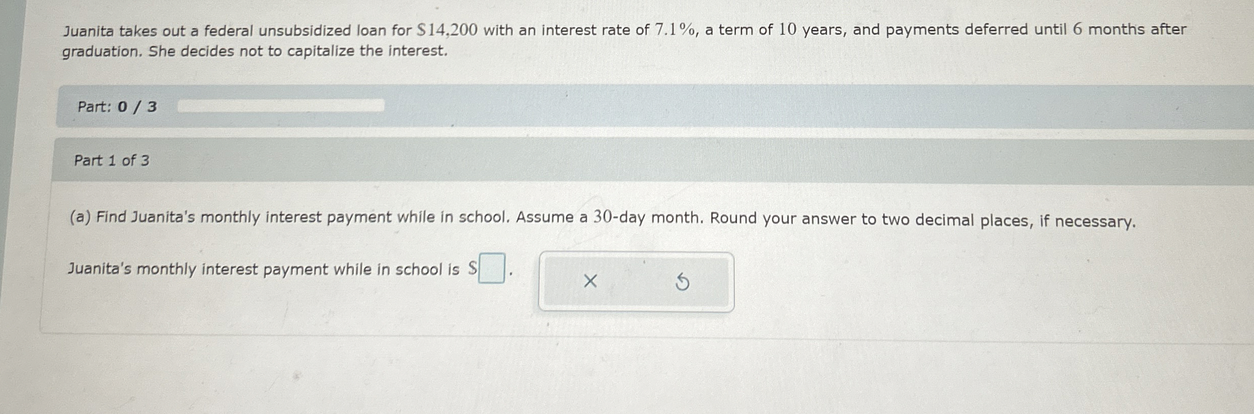 How can I figure out Juanita takes out a federal