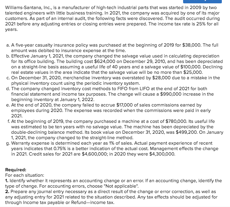 Problem 2 0 - 1 2 ( Algo ) Accounting changes and